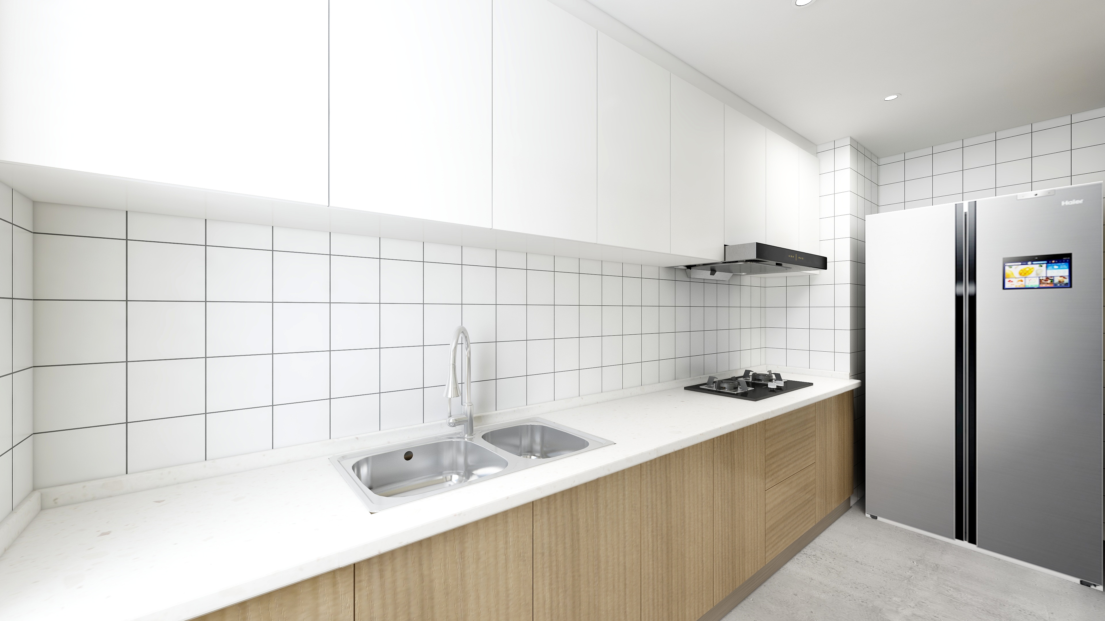 精选楼房厨房下水道设计效果图，全方位解决厨房排水难题