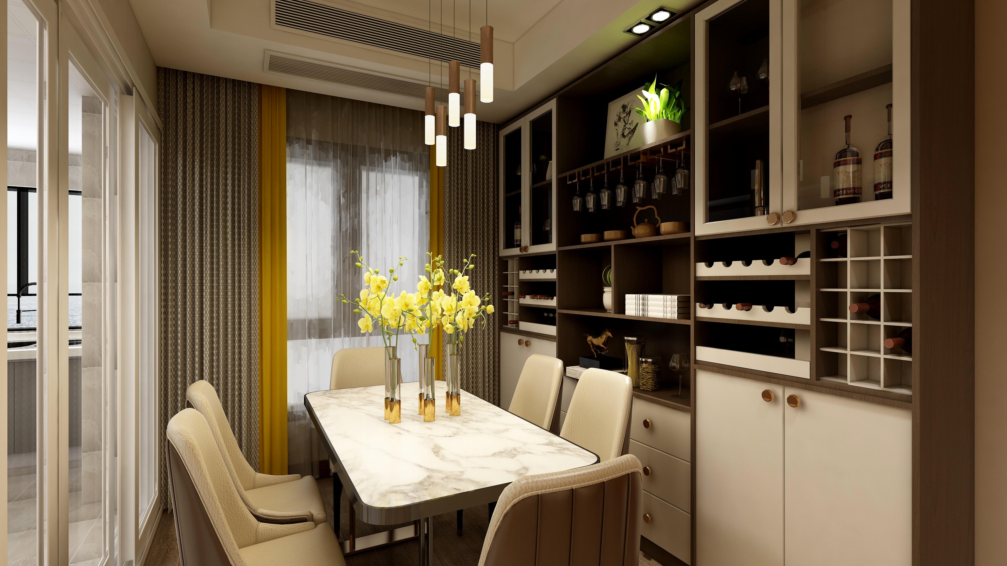 15平米餐饮店装修效果图设计灵感分享