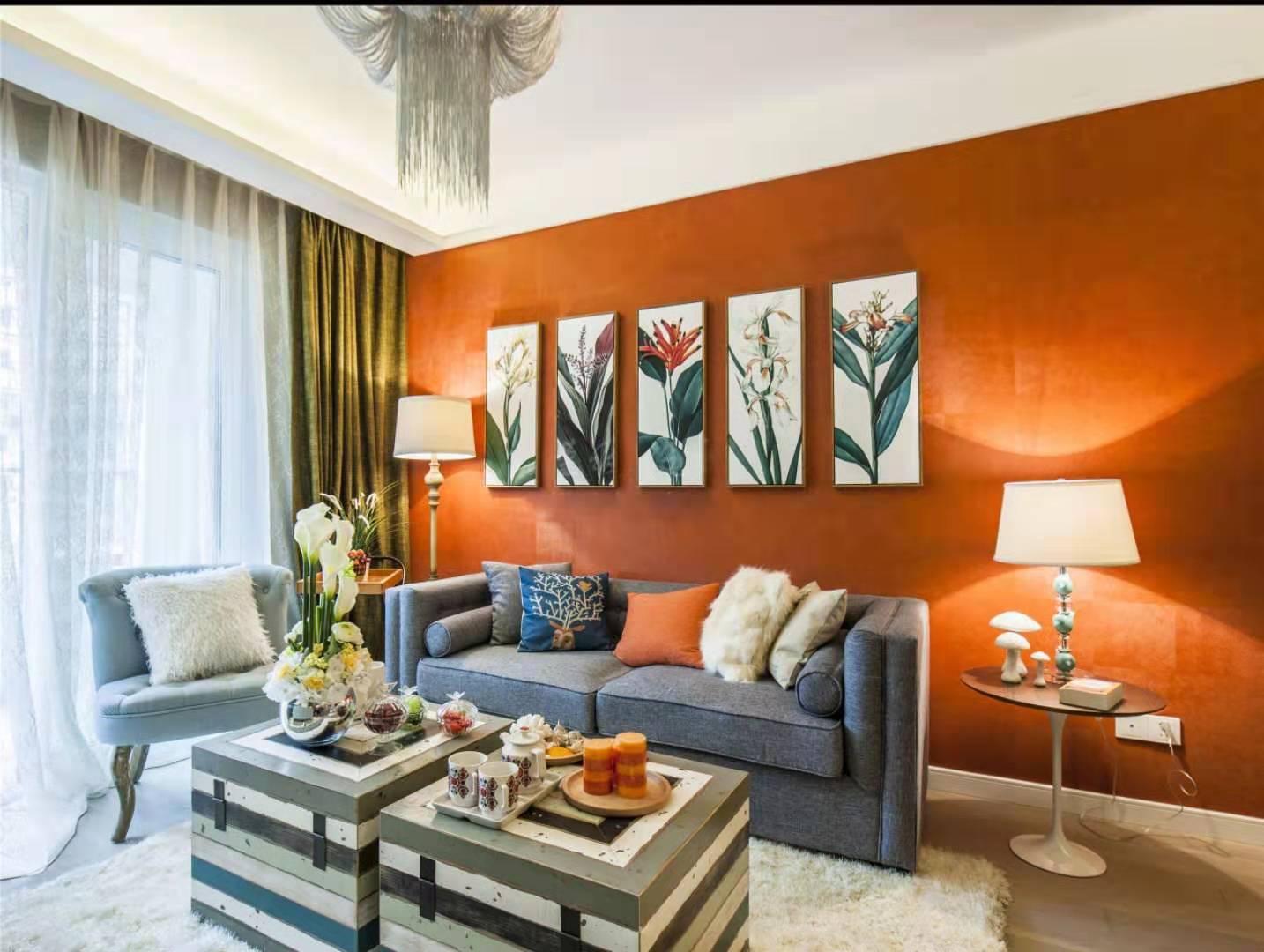 暖色调家庭装修效果图推荐，打造温馨舒适的家