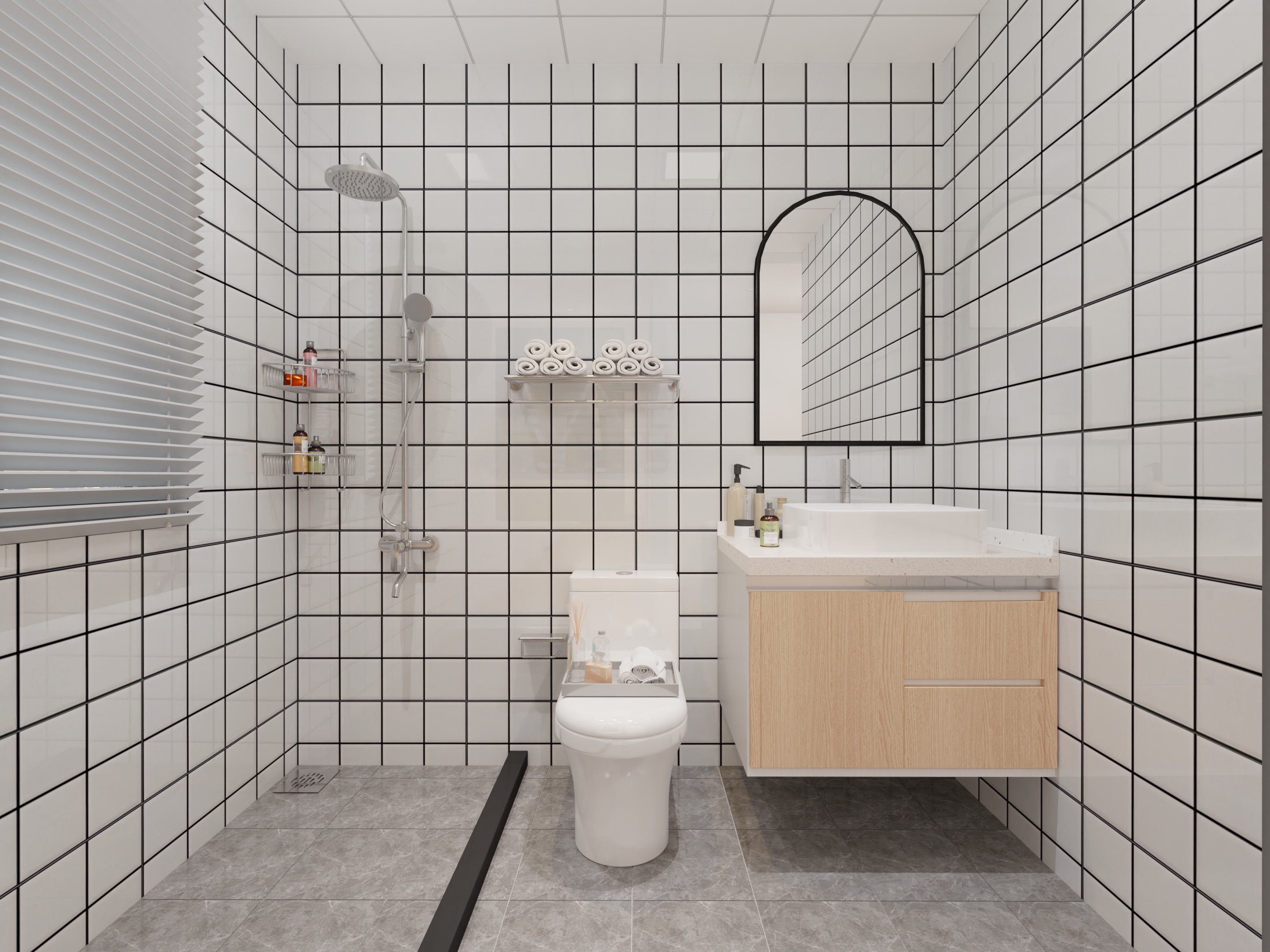 蹲便器与马桶巧妙搭配安装效果图推荐