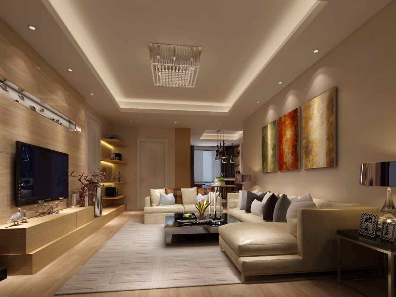 打造视觉冲击力的下沉式吊顶效果图解析