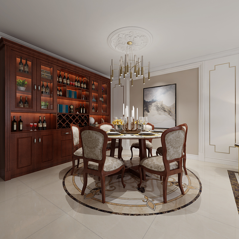 提升客厅品位：酒柜装修效果图解析