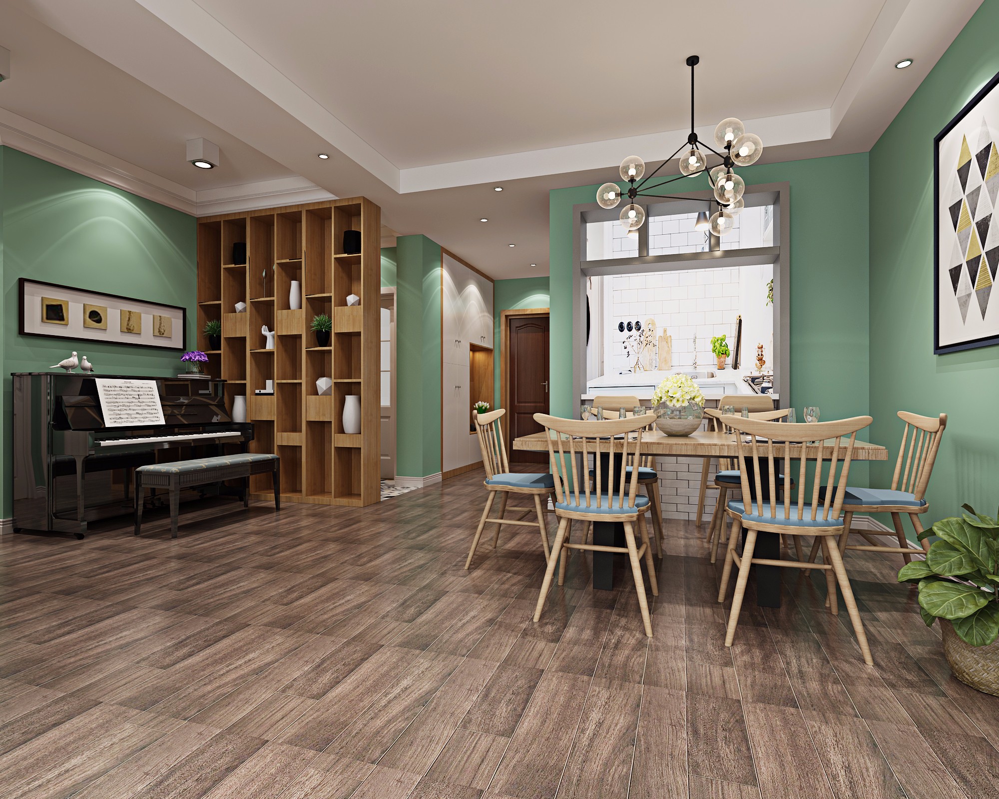 地板展厅样品效果图，让家装灵感触手可及