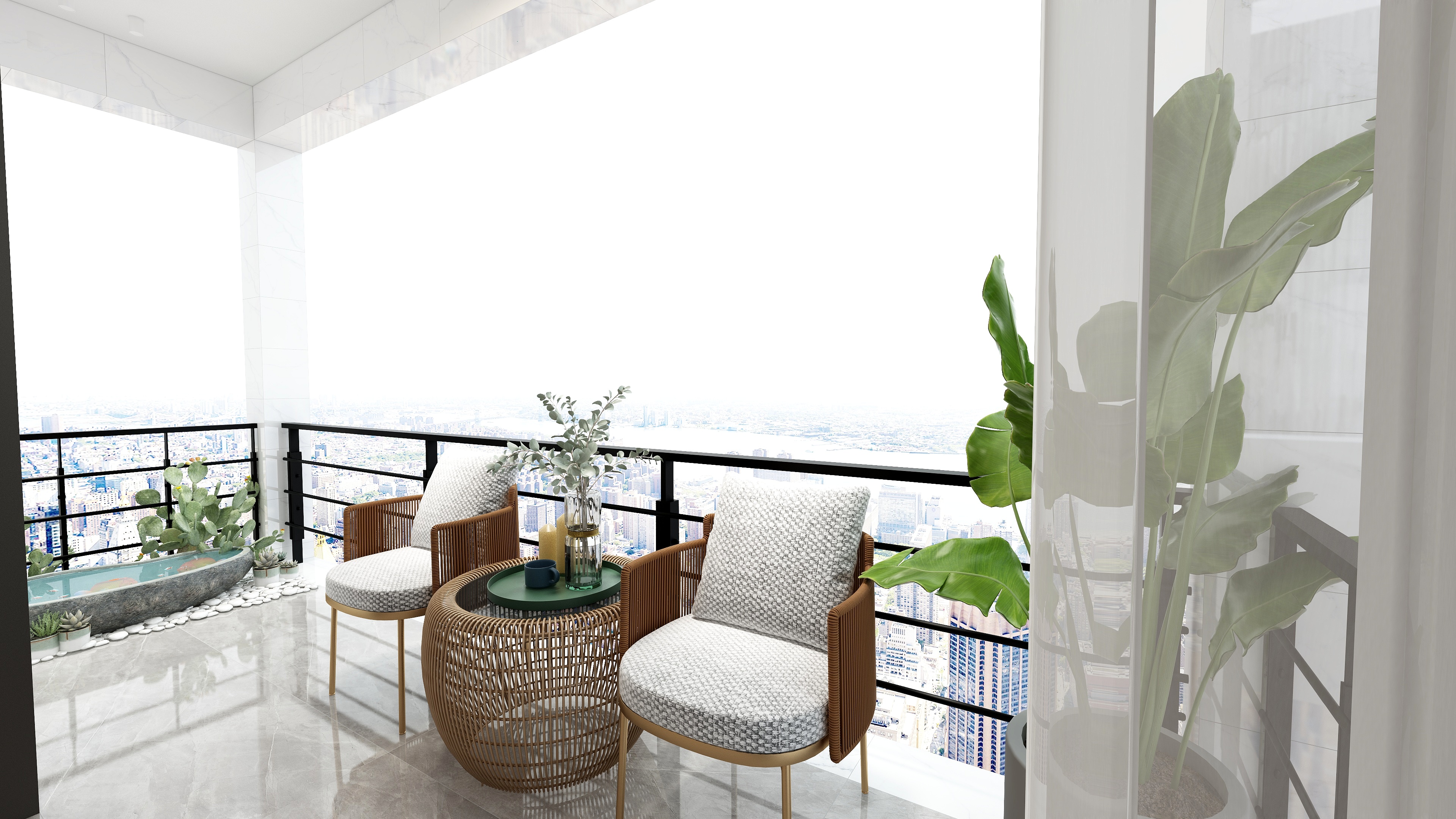 如何设计完美的横厅阳台方案？