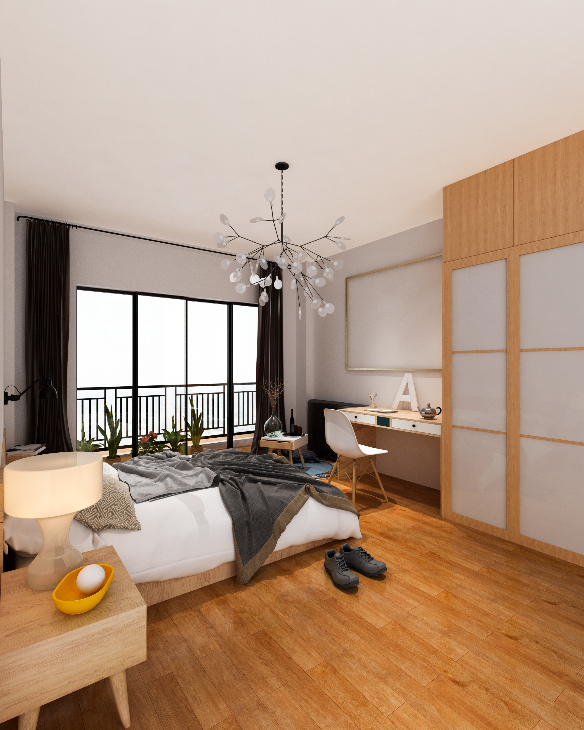 一室一厅装修效果图：实用风格案例+百安居设计参考