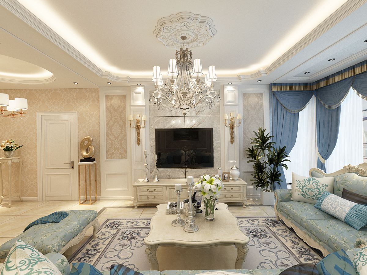 横厅法式奶油装修效果图赏析与设计指南
