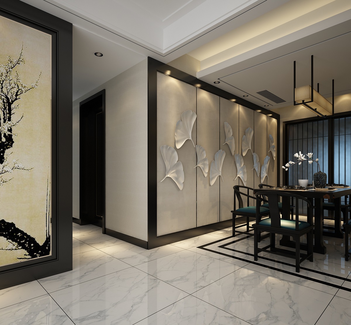 黑金刚墙板装修效果图推荐：让家居更显质感与品味