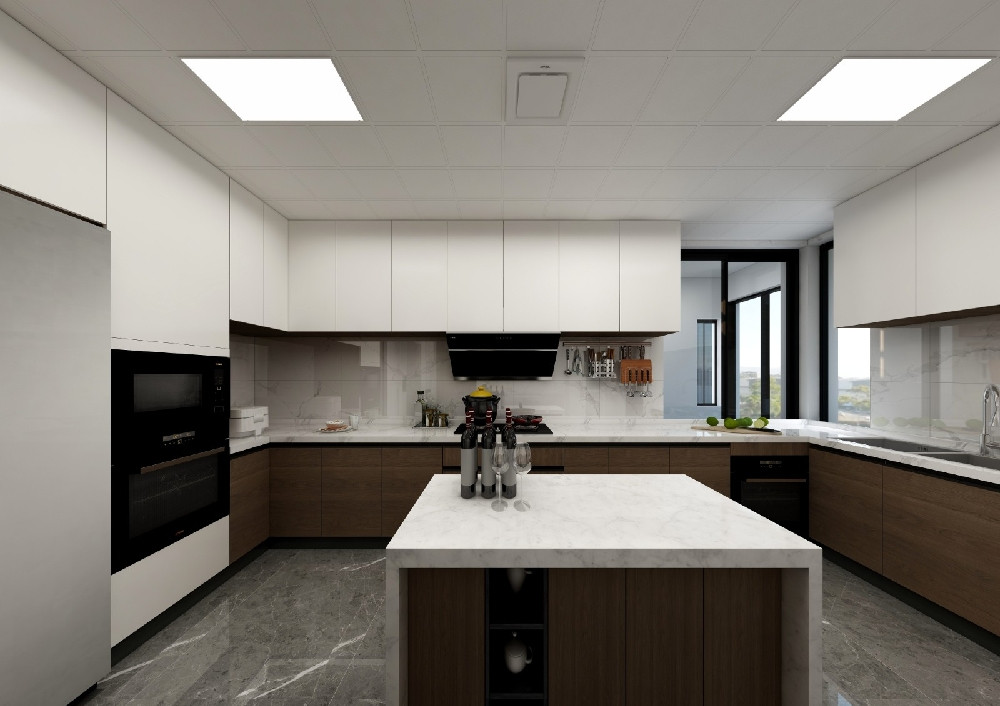 厨房蜂巢板吊顶效果图解析与设计推荐