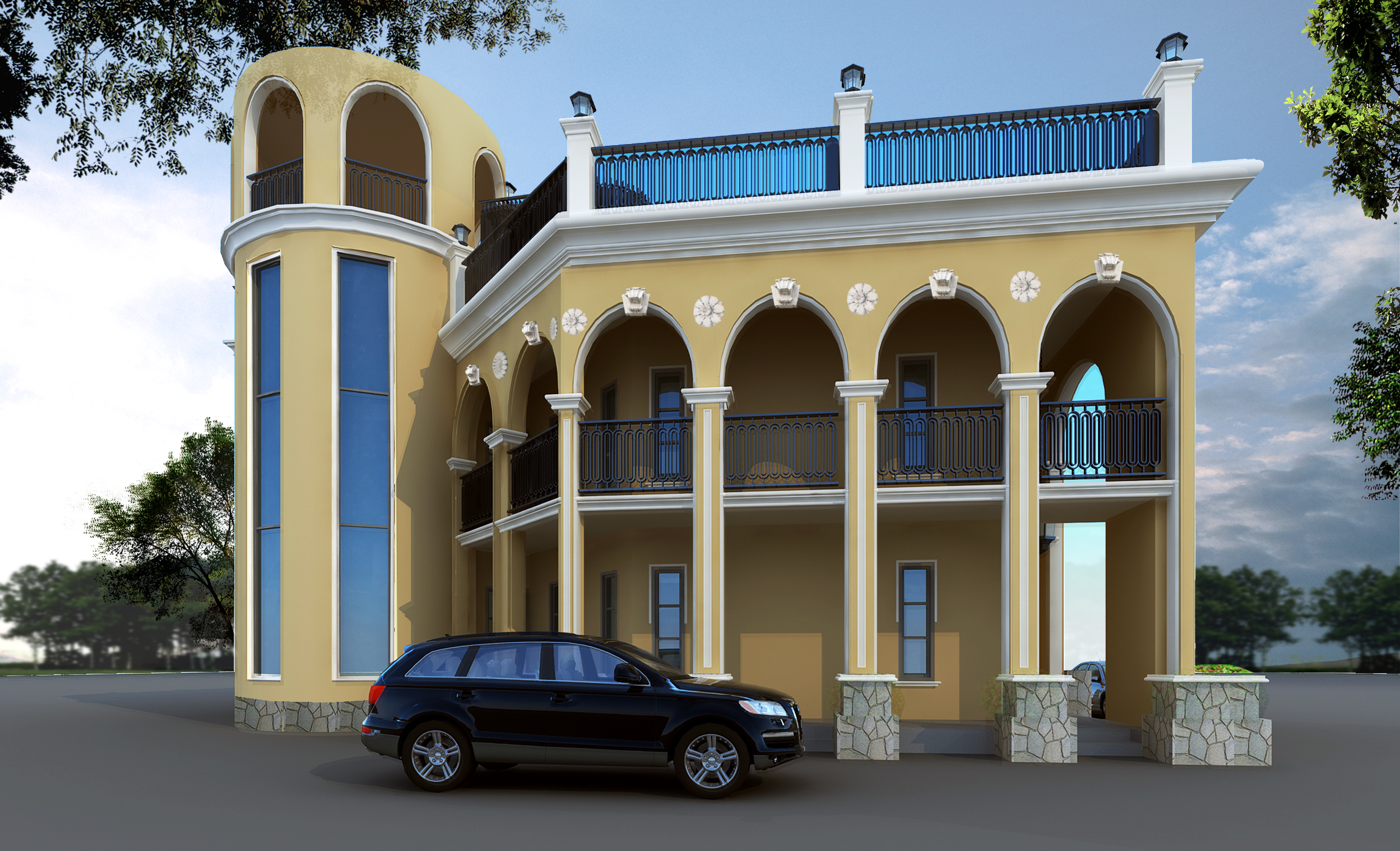 警务室外观设计效果图精选：提升安全与视觉体验