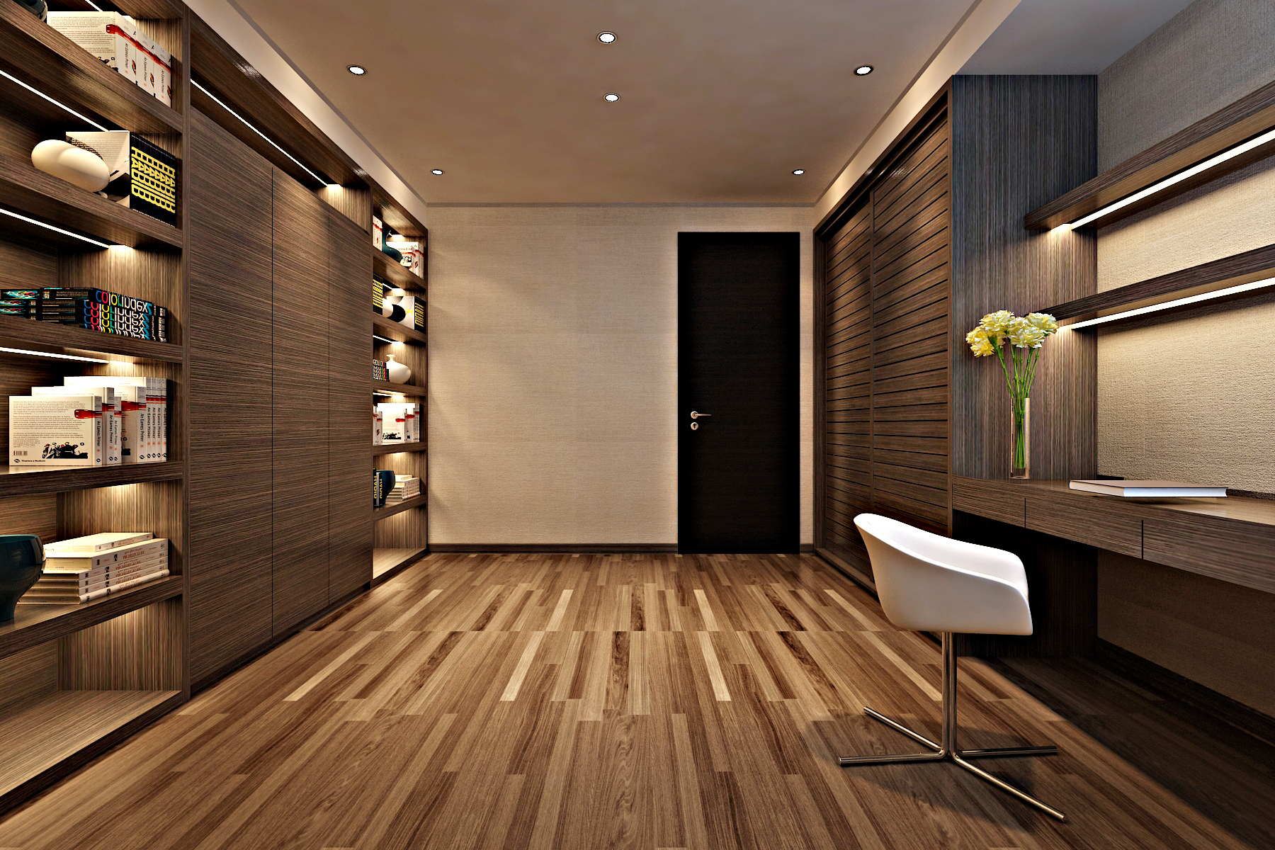 木纹砖效果图大赏：200×1200尺寸打造空间自然美感