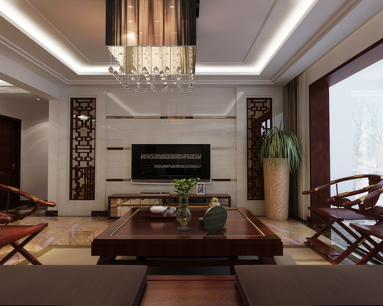 简装中式风格装修效果图大全：打造独具韵味的居家空间