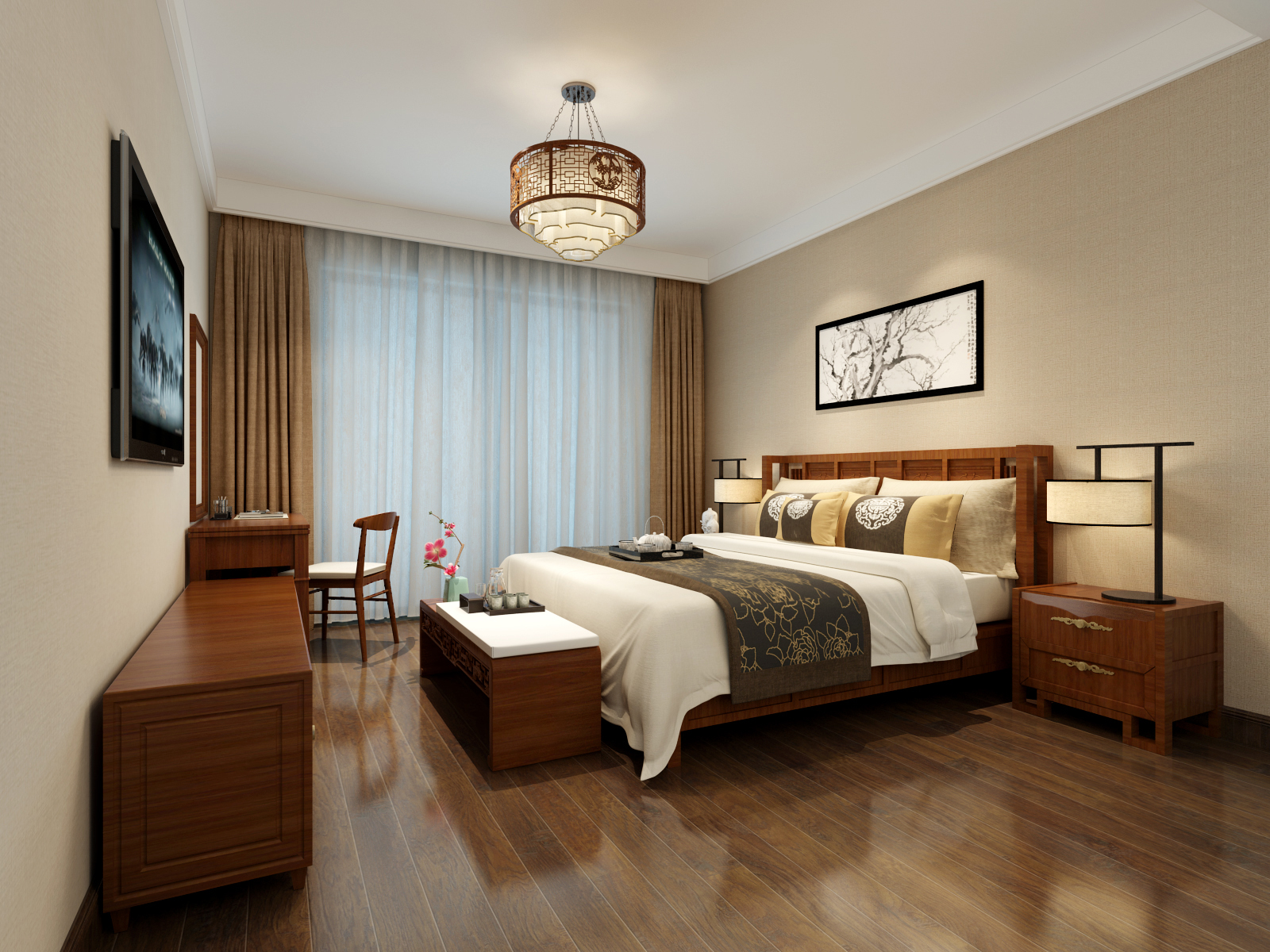 如何设计实用的CAD主卧平面图