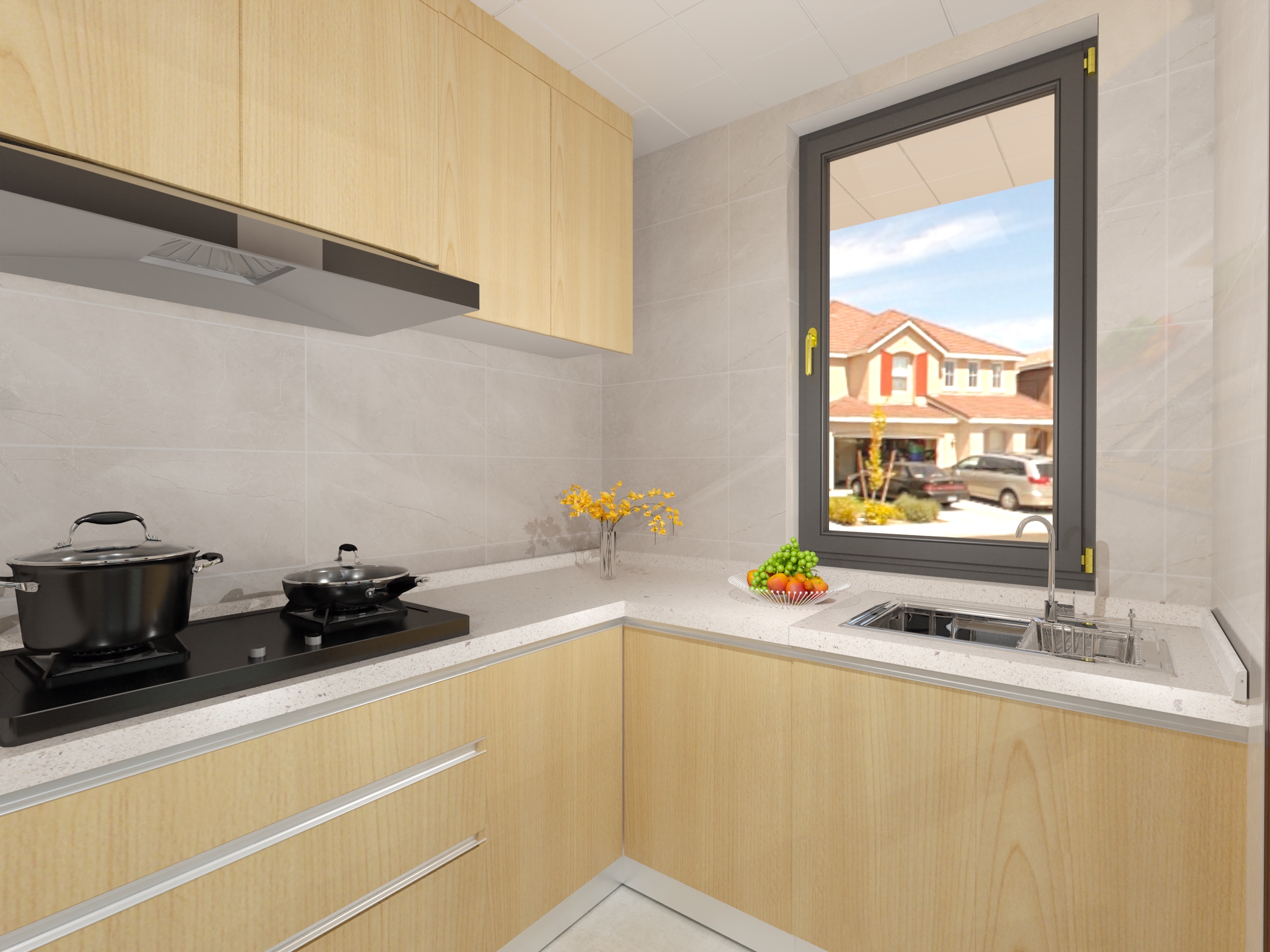 阳台改厨房装修效果图大全：节省空间，提升功能