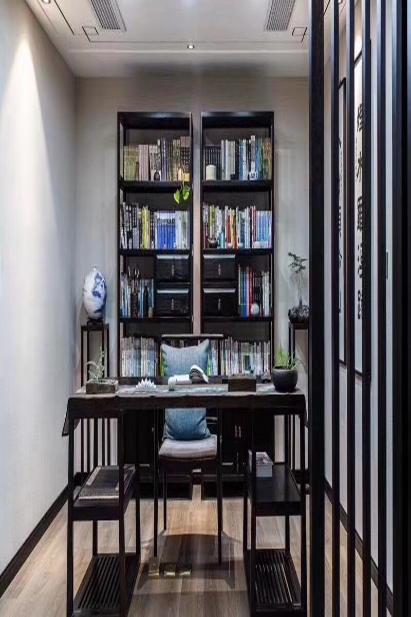 书柜一面墙效果图欣赏：打造完美家居空间