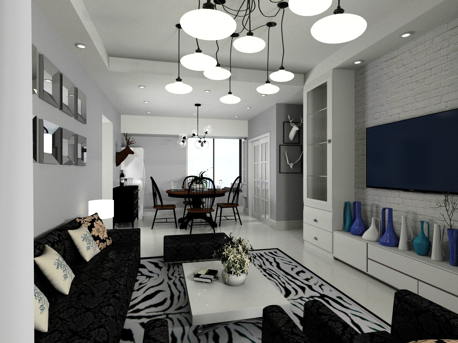 装修公司展厅效果图设计模板解析