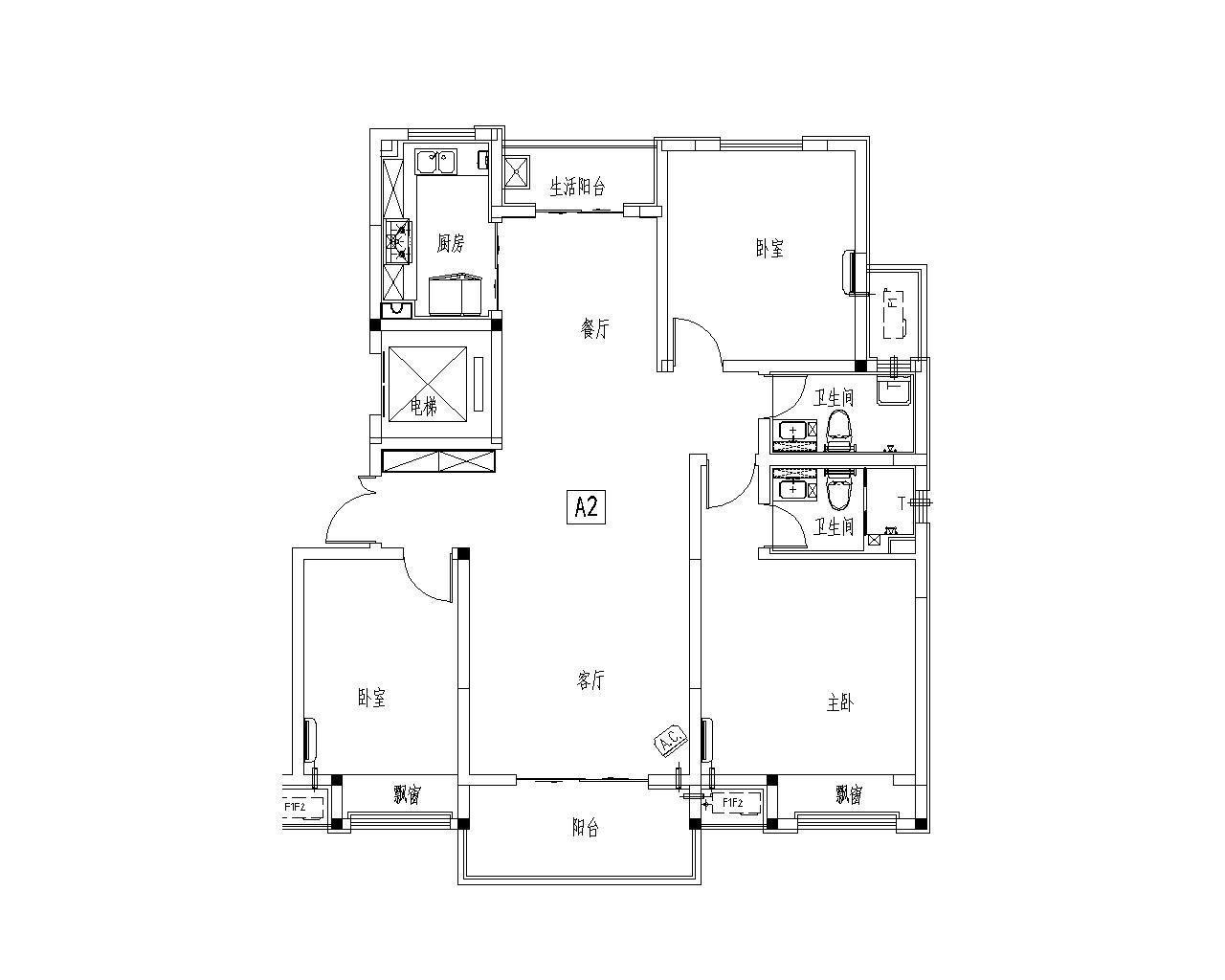 缙云新居公租房一室一厅户型图详解