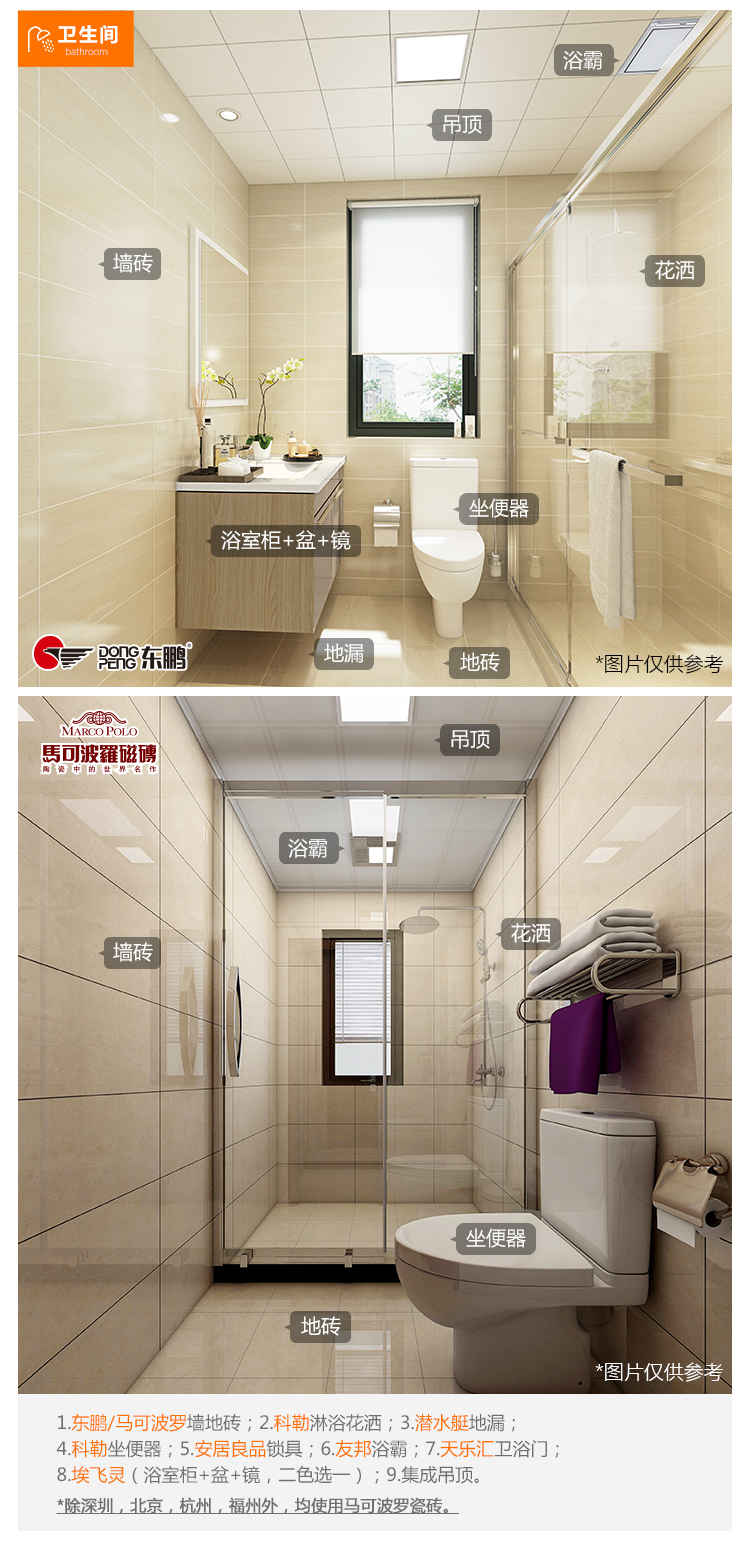 窄长形卫生间无窗设计装修攻略