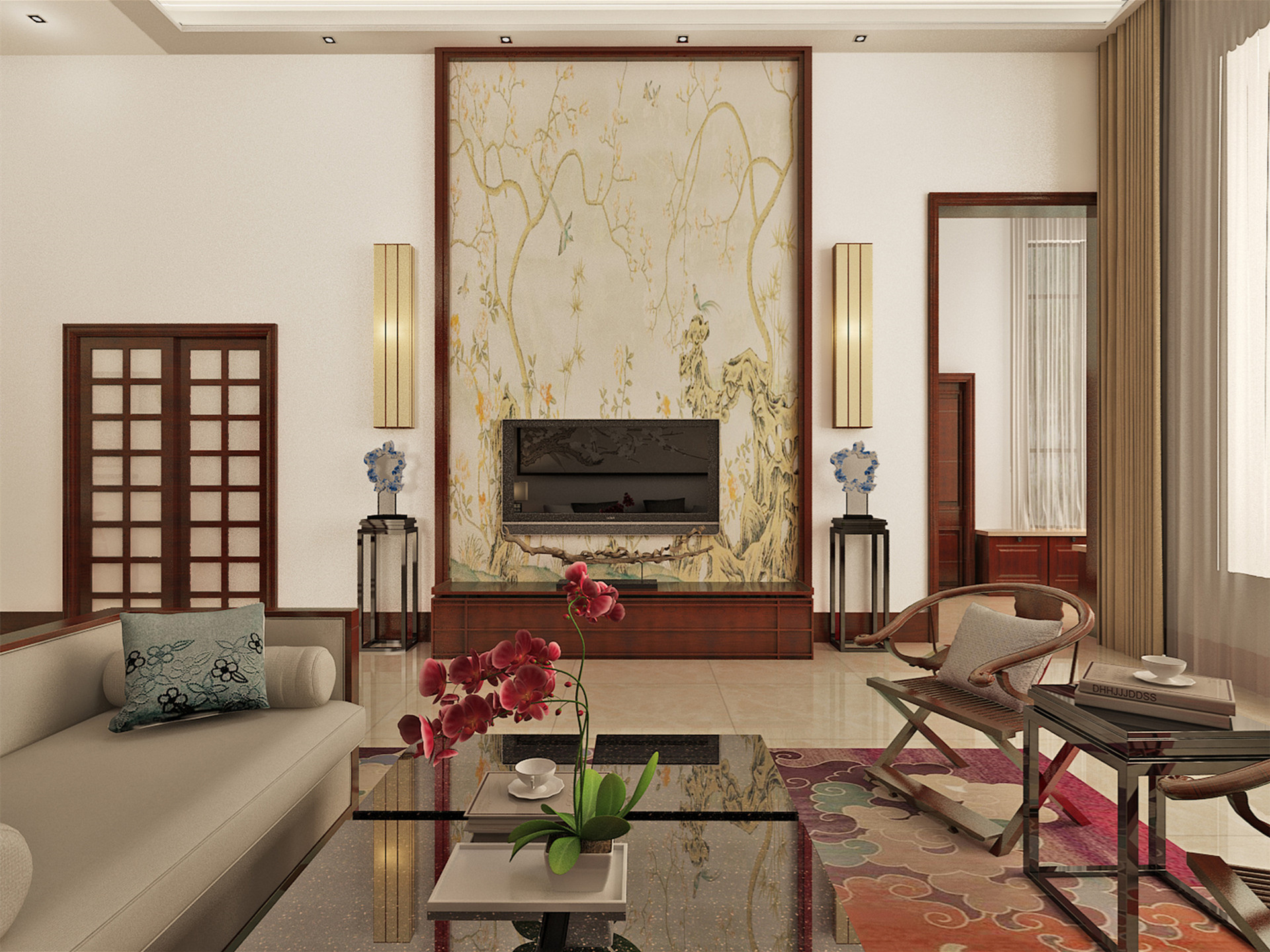 中式客厅背景墙有哪些特点？如何设计？