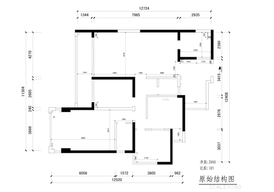 整屋案例：160平简约中式大三居 用胡桃木演绎雅致风韵