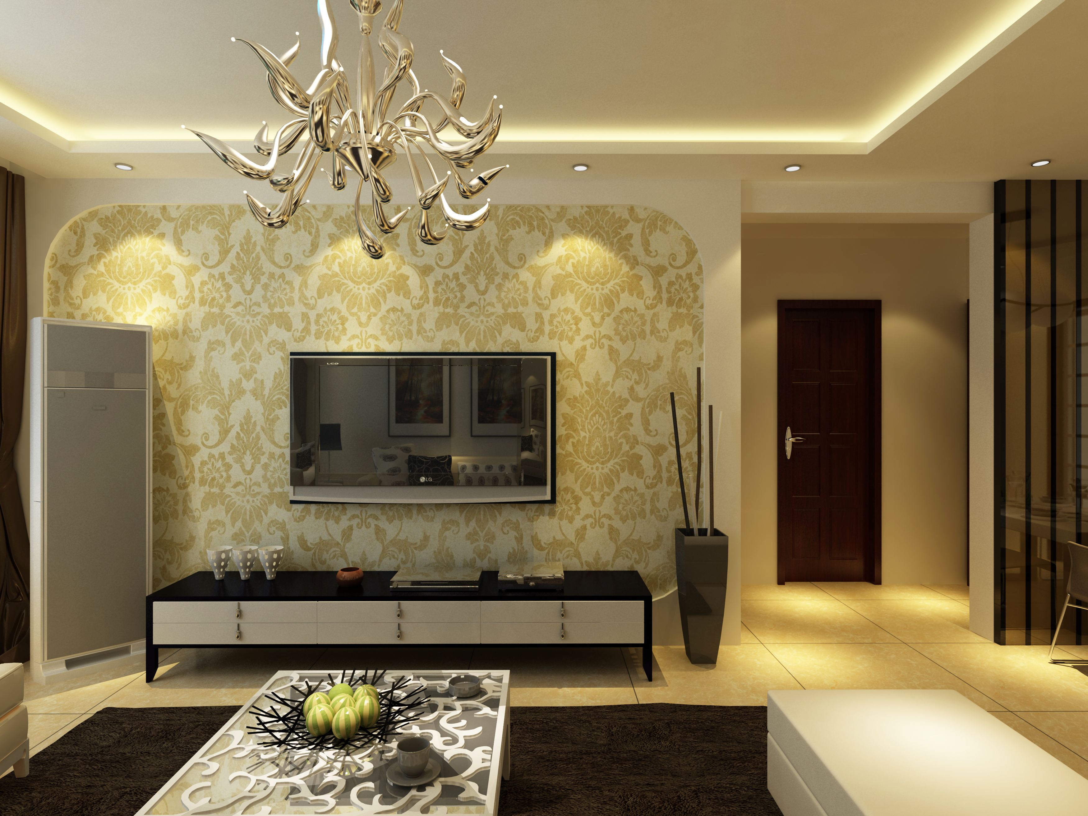 水晶双影效果图打造家装优雅时尚感