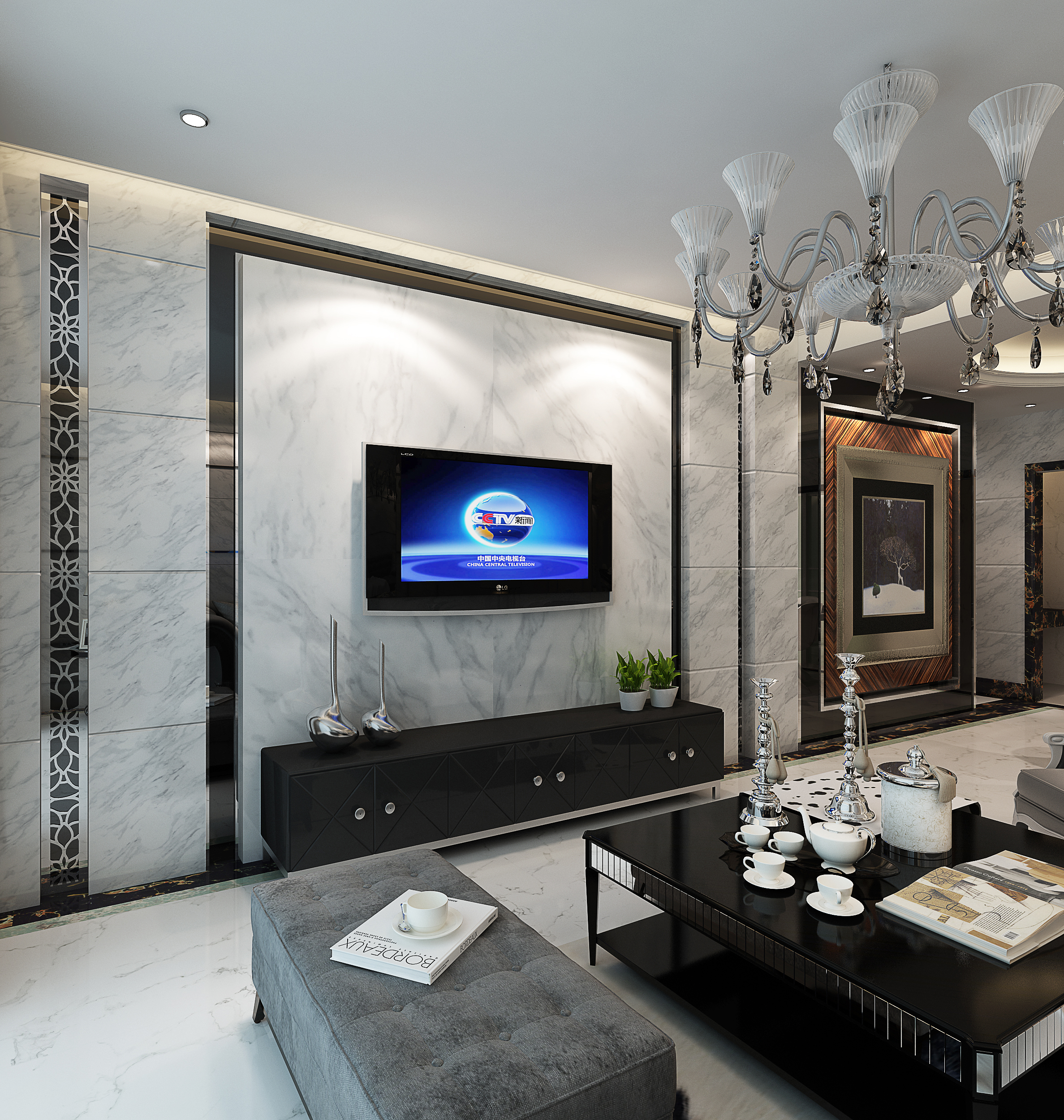 镜子墙装修效果图：打造空间感与时尚感的完美选择