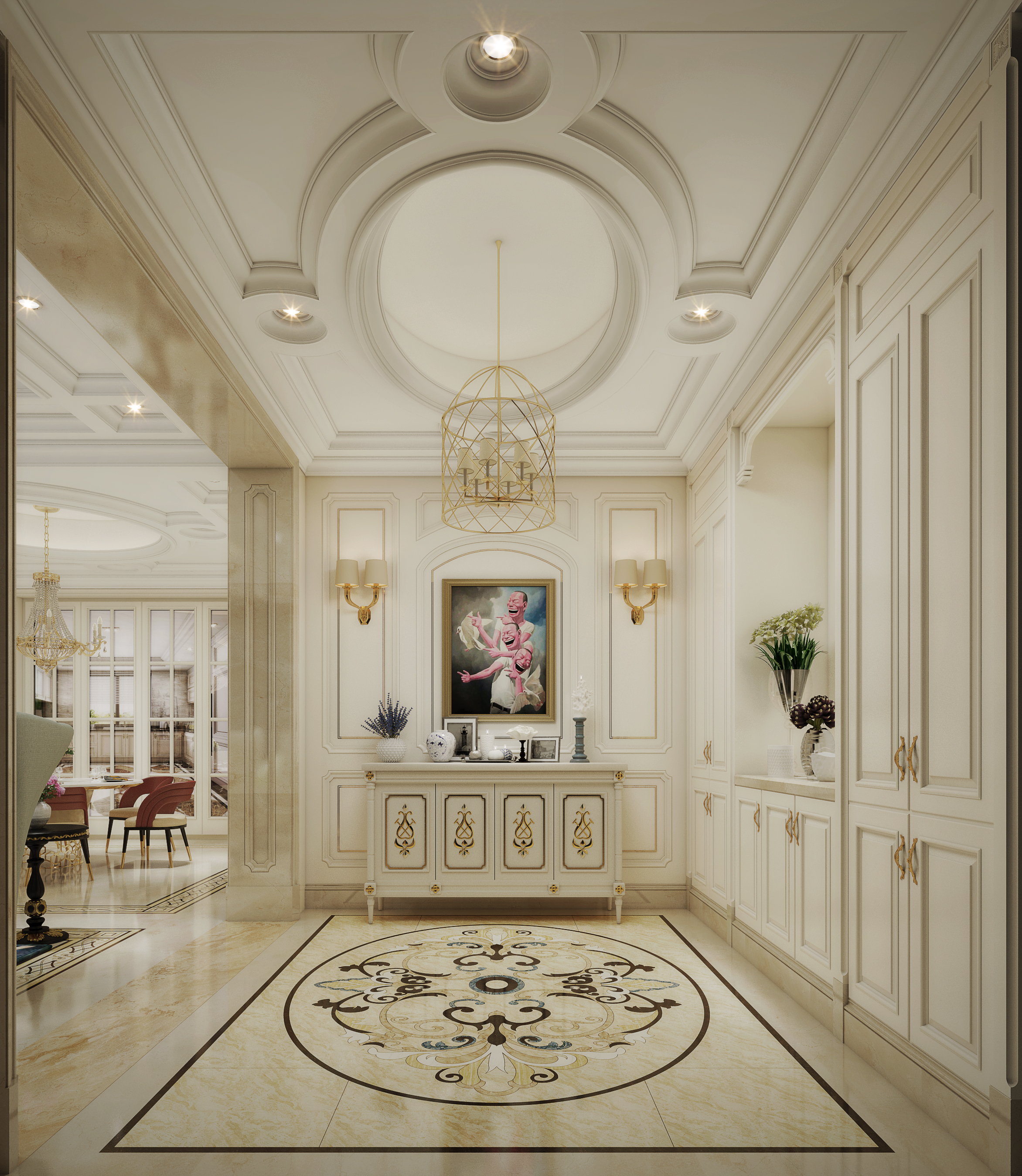 大理石门厅设计效果图精选，为家居增添奢华气质