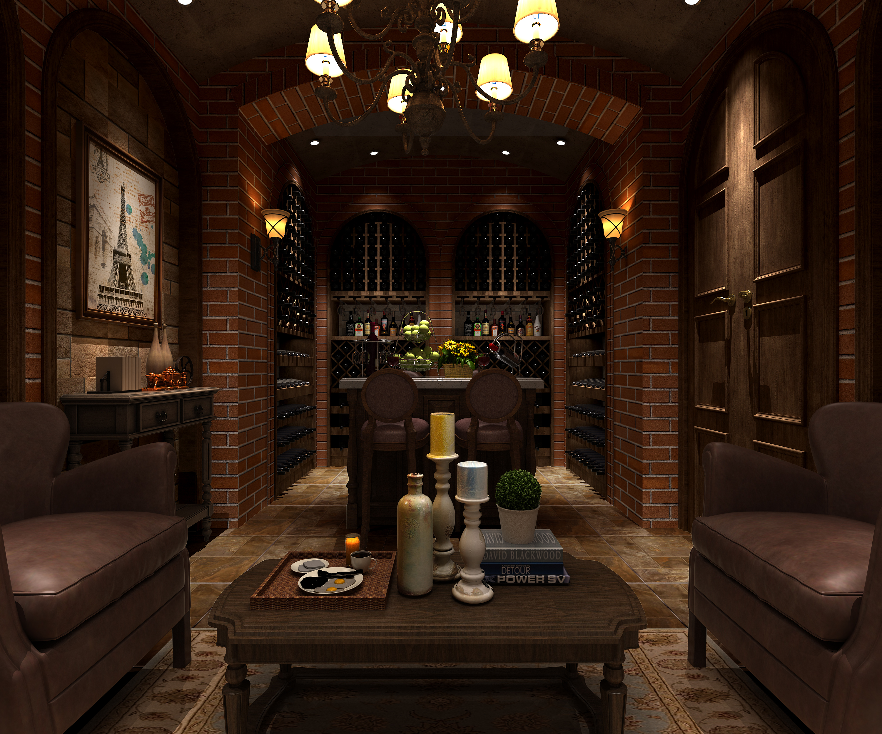 理发店顶灯效果图精选设计方案